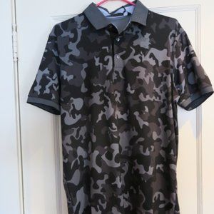 Greyson Men's Golf Shirt Camo Grey